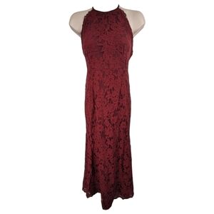 Tobi Joanna Lace Halter Maxi Dress Sz S